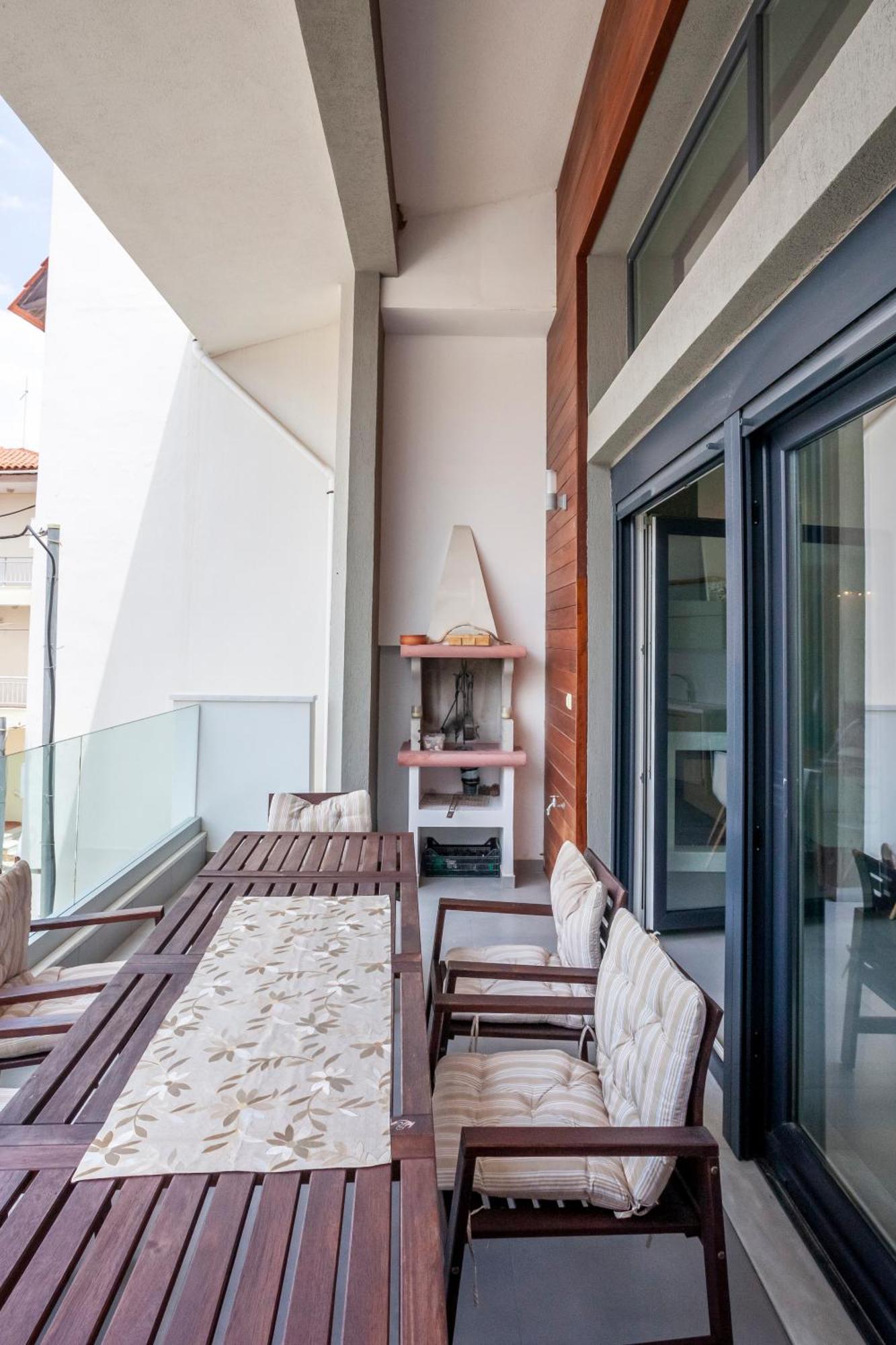 Aleksia Seaside Deluxe Apartment Pefkochori Exteriör bild
