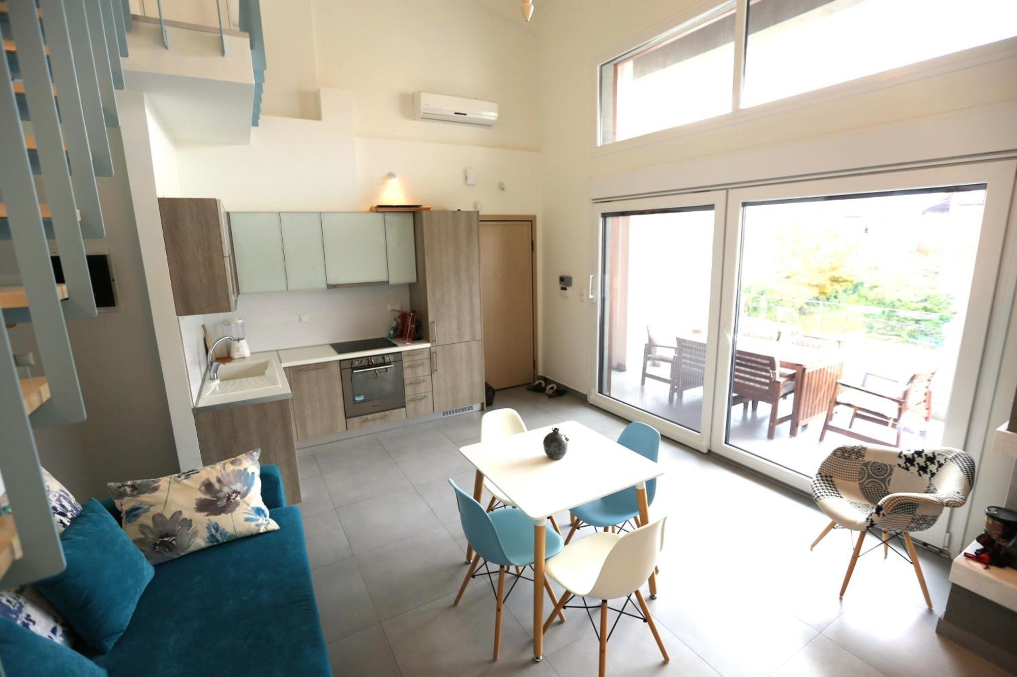 Aleksia Seaside Deluxe Apartment Pefkochori Exteriör bild
